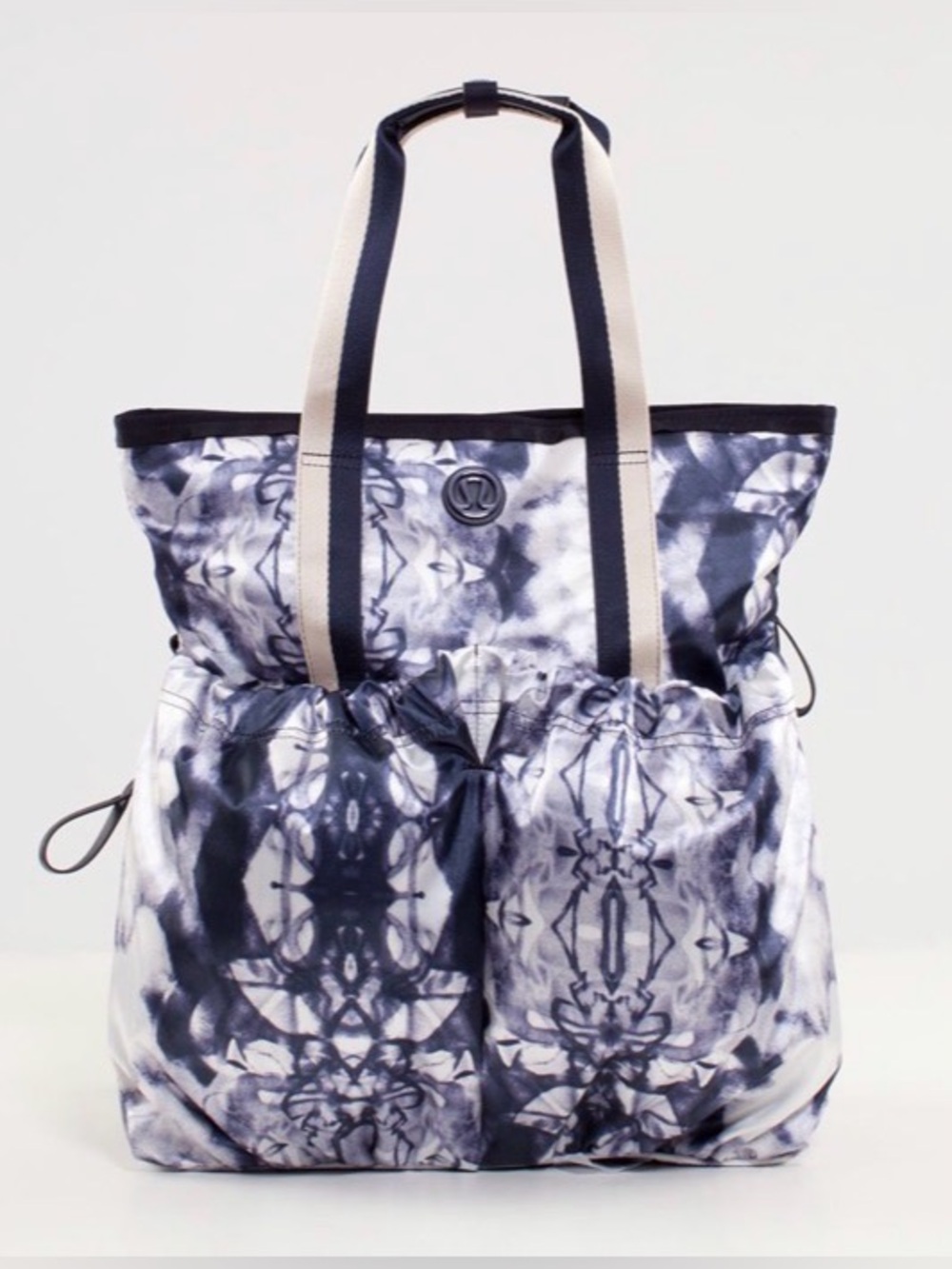 Lululemon Flow and Go Tote in Ink Blot White Deep Indigo